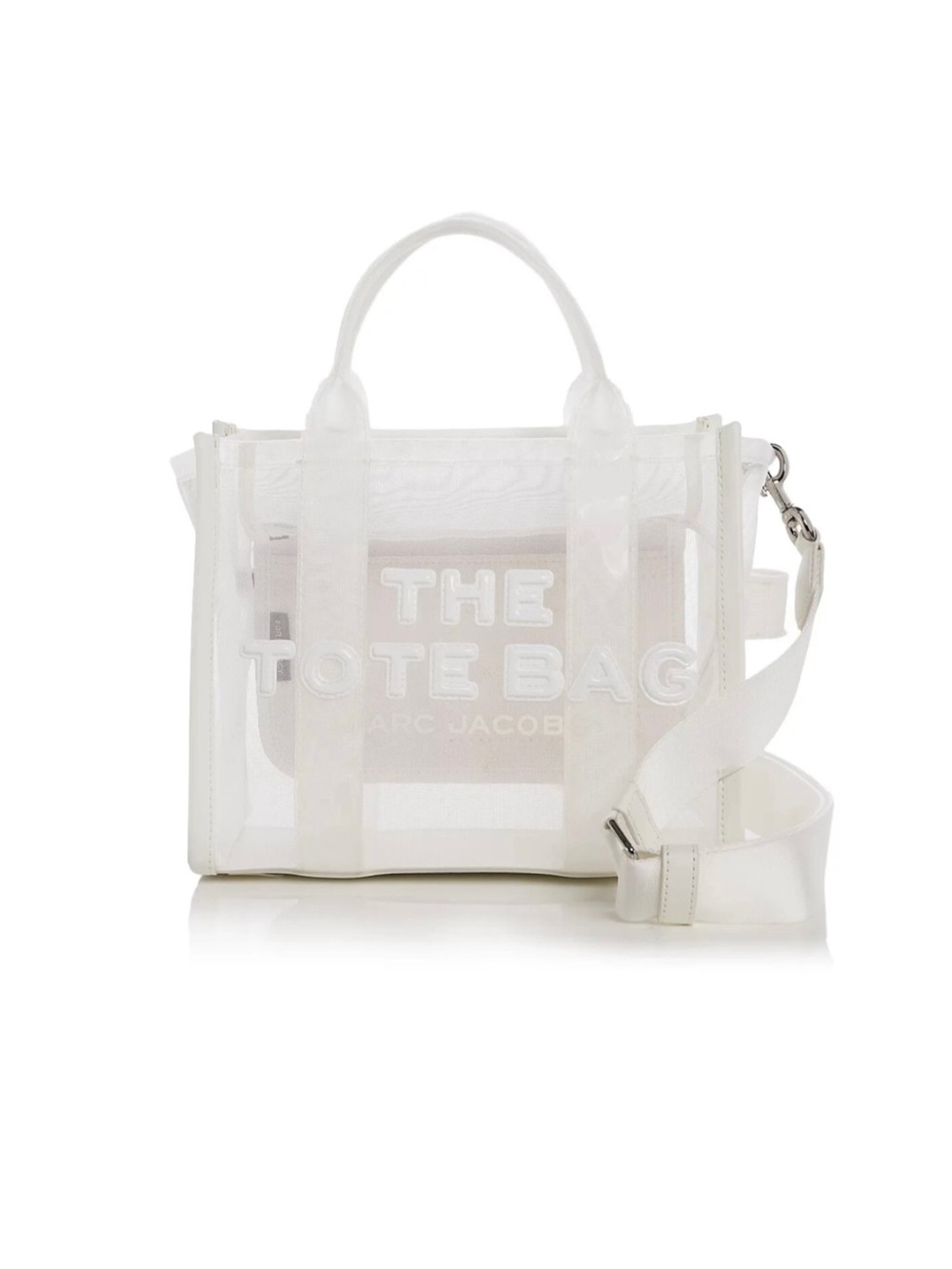 Marc Jacobs The Mesh Small Tote Bag Crossbody White